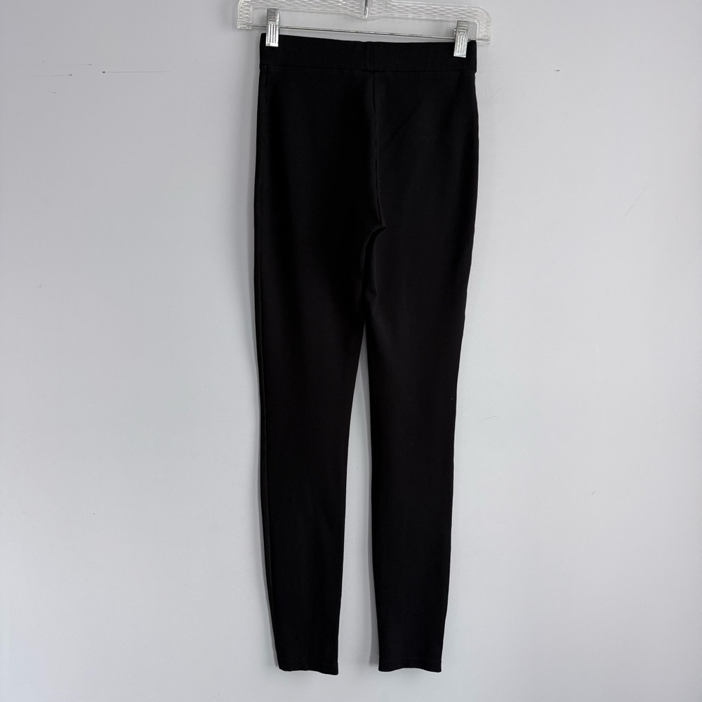 Wolford Estella Faux Suede Leggings Black Size 4 Mixed Media Velour Skinny Pant - Picture 9 of 16